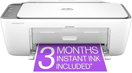 HP DeskJet 2855e Wireless All-in-One Color Inkjet Printer, Scanner, Copier